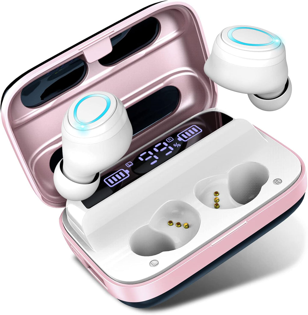Wireless Earbuds with 140H Playtime, IP7 Waterproof, USB-C Charging Case, Pack of 2 W761436