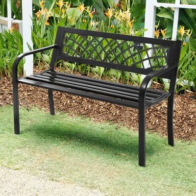 Patio Deck Steel Park Bench A4879