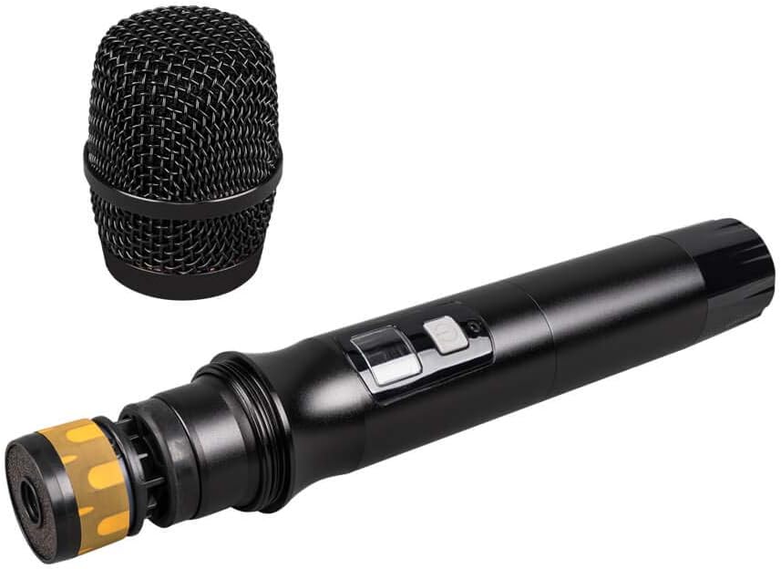 UHF 4 Channel Wireless Microphone System with 4 Handheld Metal Mics H524983