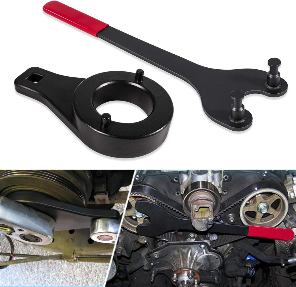 Harmonic Damper Pulley Holding Tool & Crankshaft Pulley Holder, Pack of 2 H1745