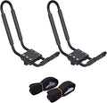 2PCS J-Bar Kayak Roof Rack with 2 7.2Ft Ratchet Lashing Straps A948928