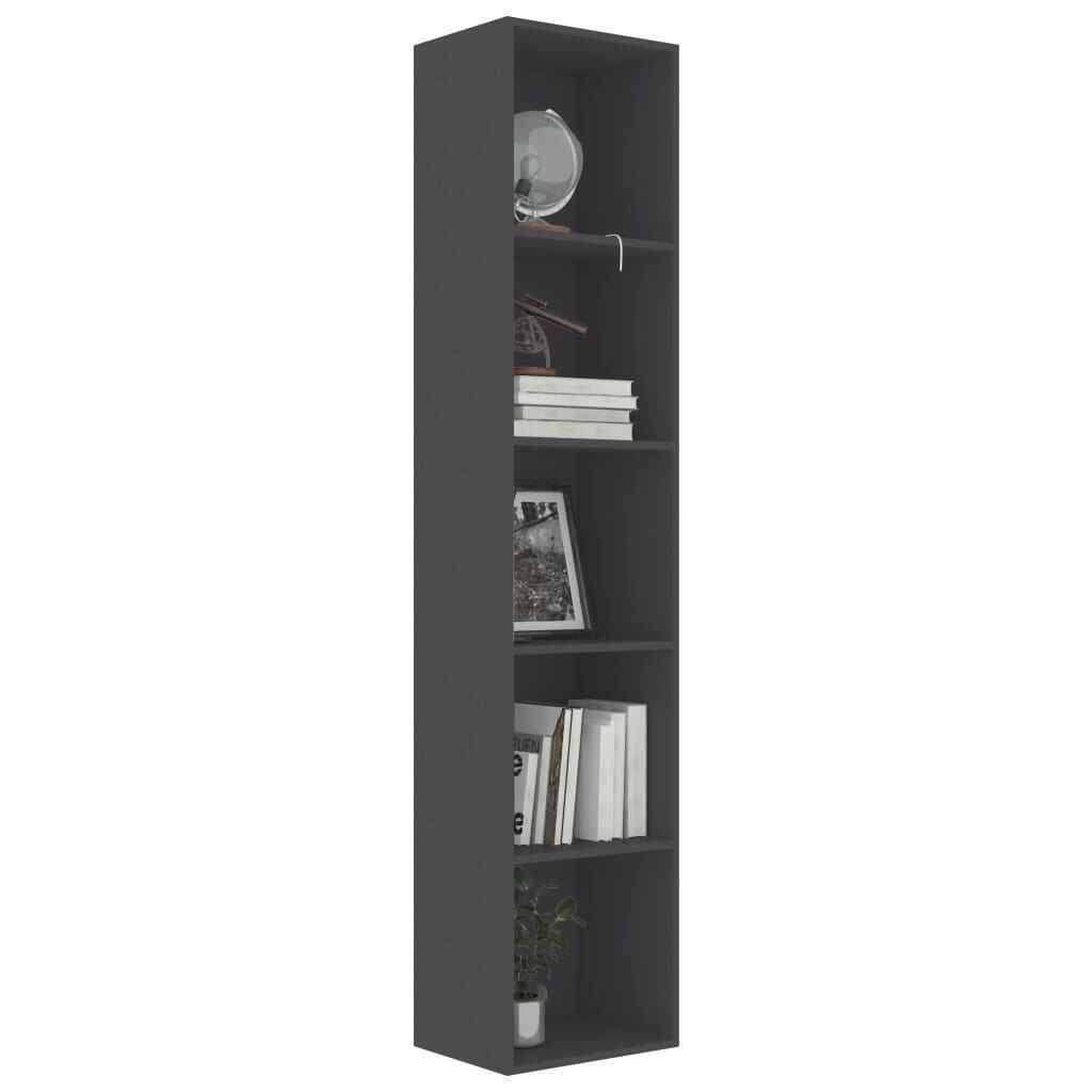 Gray Book Cabinet Chipboard U411398
