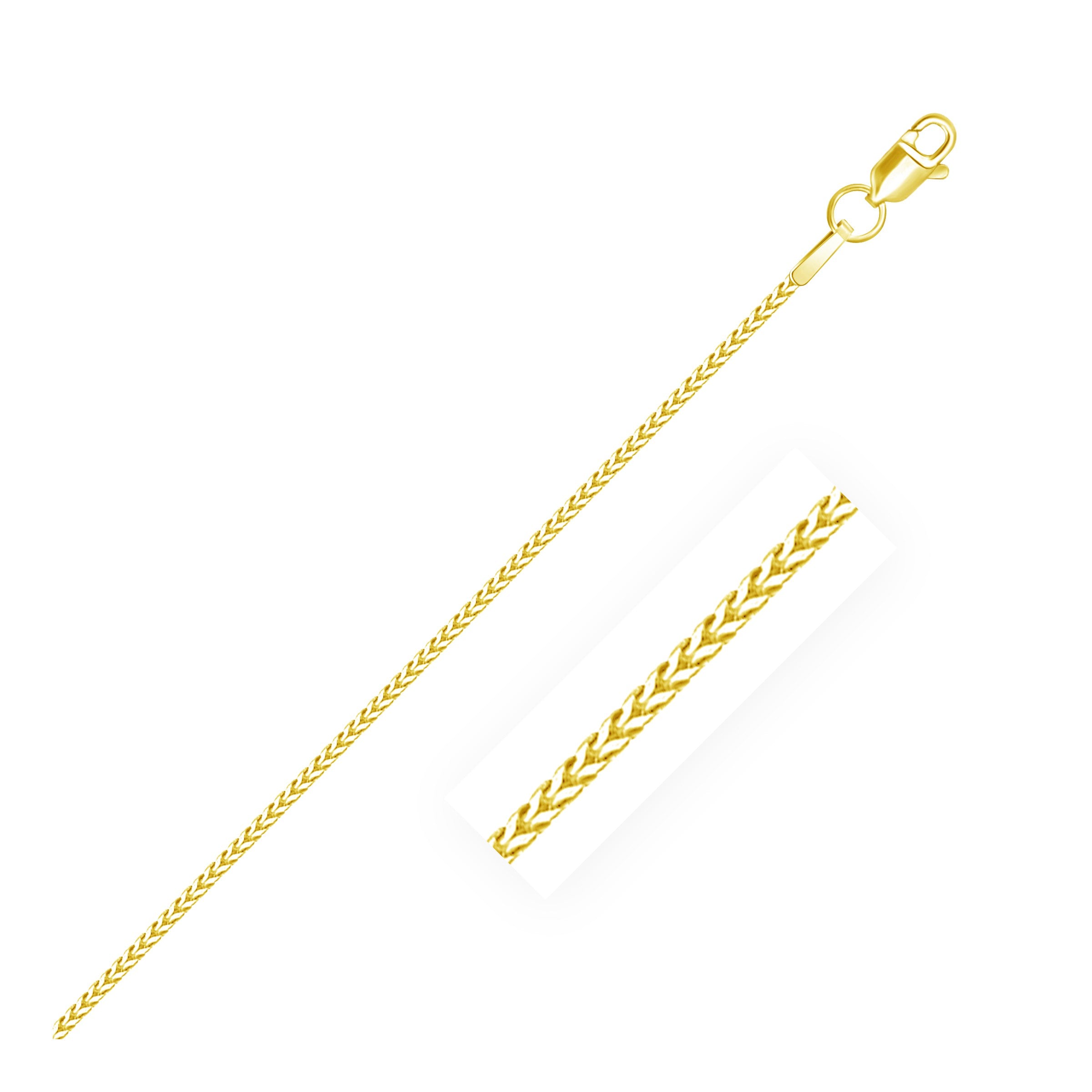 14k Yellow Gold Franco Chain Necklace 0.9mm K87393