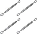 3/8 Inch x 6 Inches Galvanized Eye and Eye Turnbuckles Pack of 2 P65487