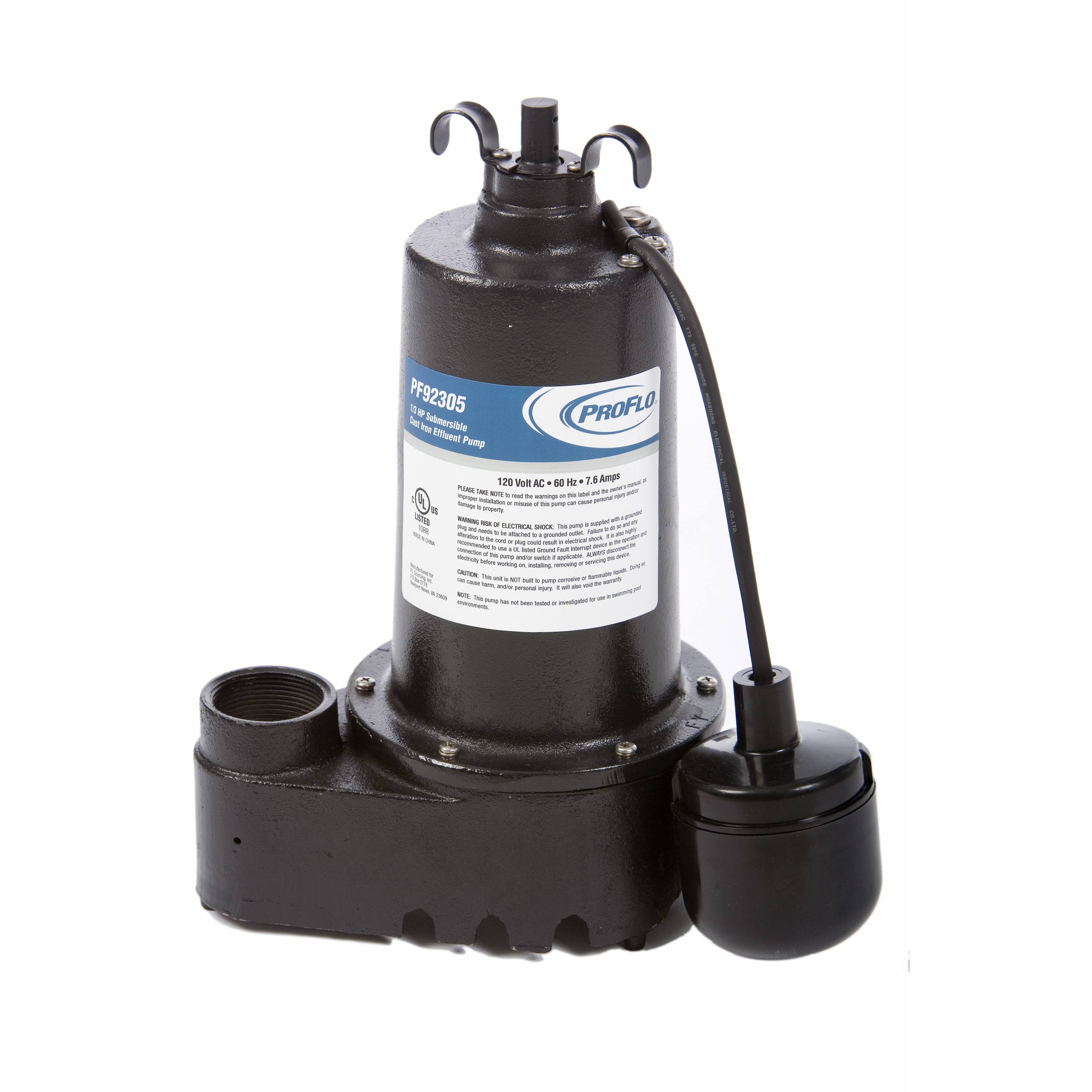 1/3 HP Cast Iron Effluent Pump X80761