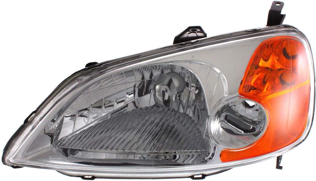 Headlight Assembly for Honda Civic 2003 Driver Side Pack of 2 L233