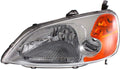 Headlight Assembly for Honda Civic 2003 Driver Side Pack of 2 L233