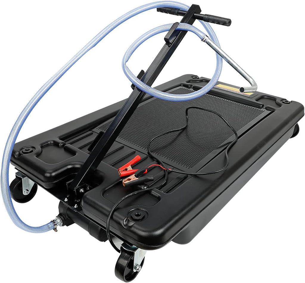 17 Gallon Oil Drain Pan with 12V DC Electric Pump F631026