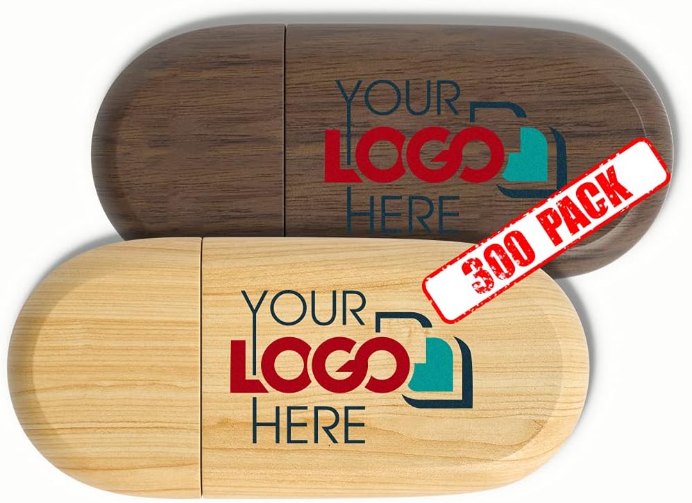 Custom Wood USB Flash Drive 128MB 50 Pack V9752