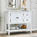 White Console Table with 2 Drawers O18078