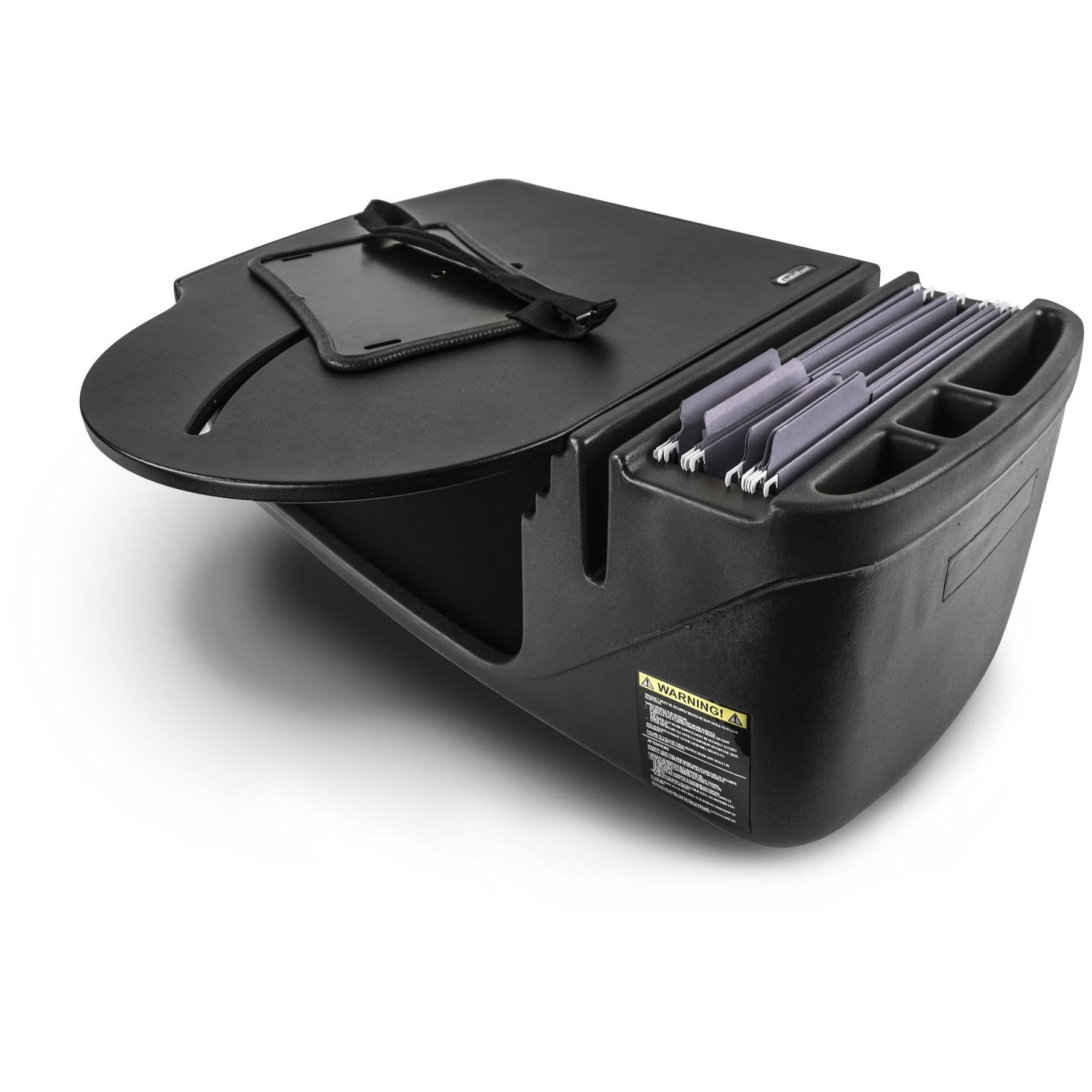 Black Car Desk with Built-in Power Inverter I93289