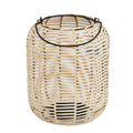 Round Wicker/Iron Lantern P5448