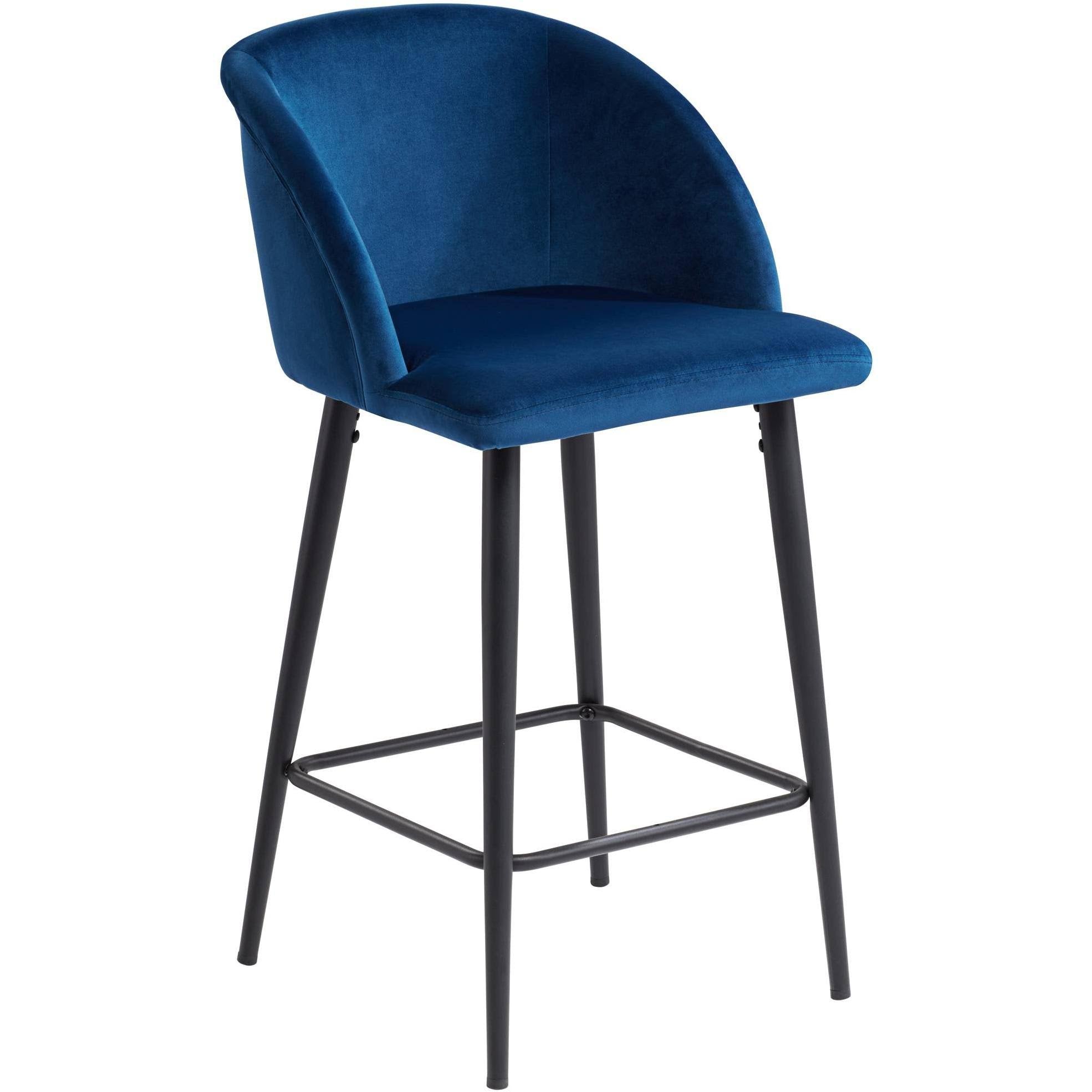 Blue Velvet Barstool H169549