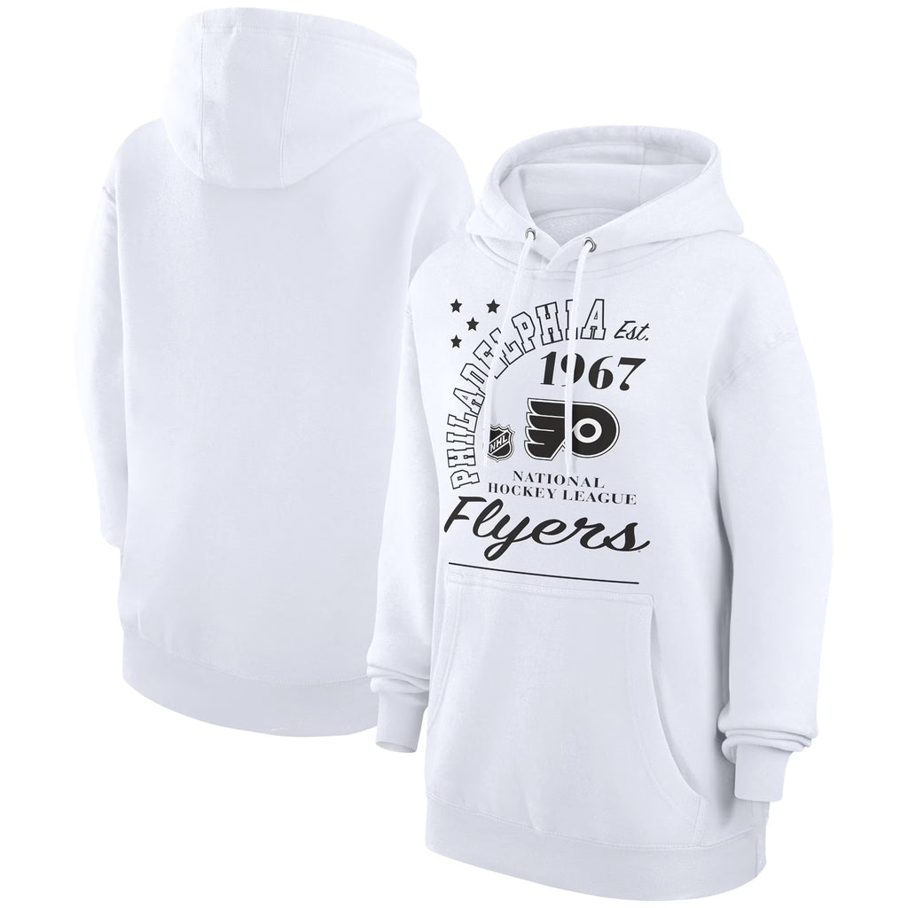 White Philadelphia Flyers Graphic Fleece Pullover Hoodie I708958