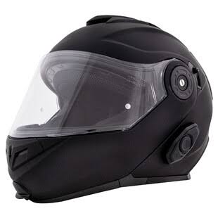 Matte Black Modular Bluetooth Helmet U692550