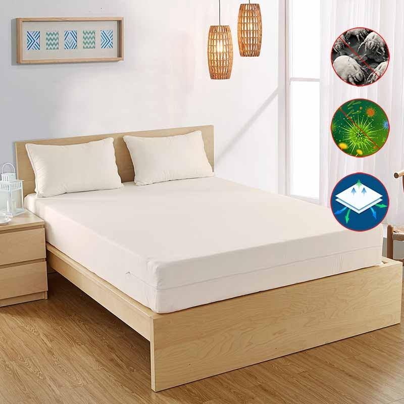 Organic Cotton Mattress Encasing, Long Twin 39 inch x 80 inch / 9 inch, Green W711499