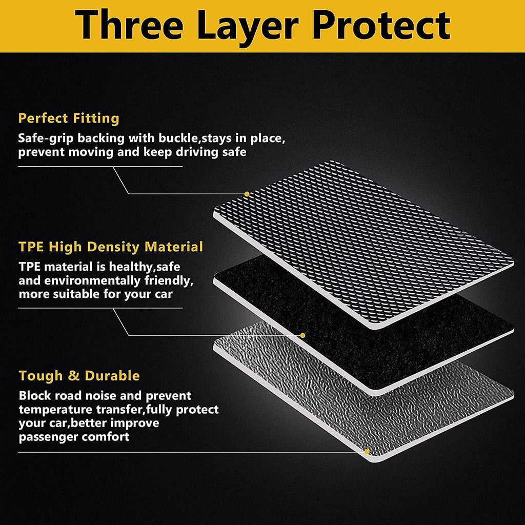 Heavy Duty Trunk Liner for Honda CRV 2007 2011, Anti-Slip Cargo Mat R2256