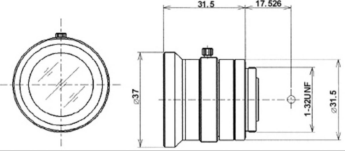 6.5mm f/1.8 C-Mount Lens F398547