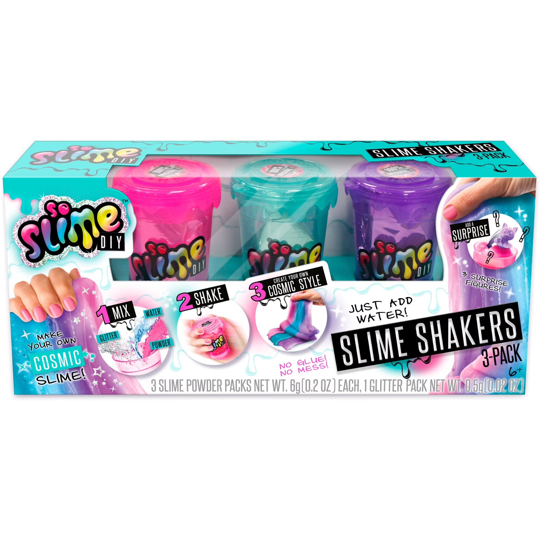 Rainbow Cosmic Slime Shakers 3 Pack A69595