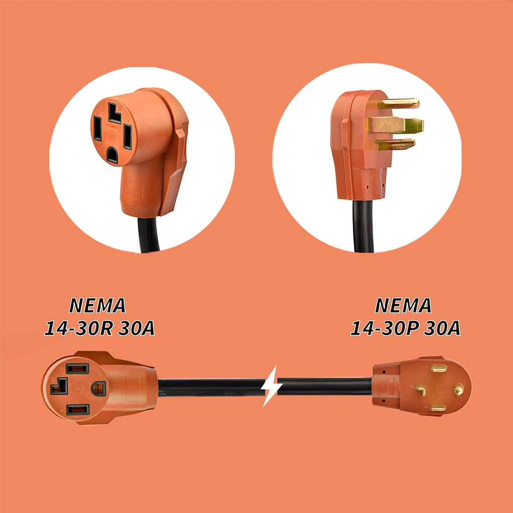 25 Ft. Heavy Duty 4-Prong 30 Amp Power Extension Cord U21286