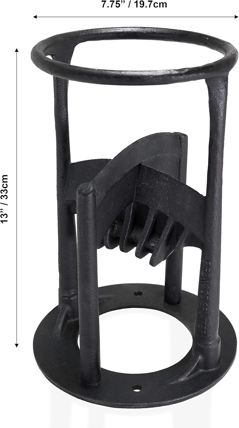 Heavy Duty Cast Iron Firewood Splitter with Removable Secondary Blade Attachment Z869638