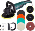 Rotary Car Polisher with 6” and 7“ Backing Plate, 4 Foam Pads N853415