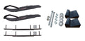Black XT Snowmobile Skis with 10" Round Bars Complete Kit E818959