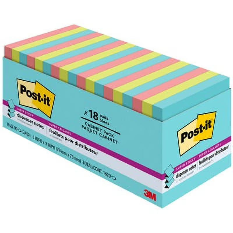 Post-it Pop-Up 3" X 3" Note Refill Cabinet Pack, 100 Sheets/Pad Z70285