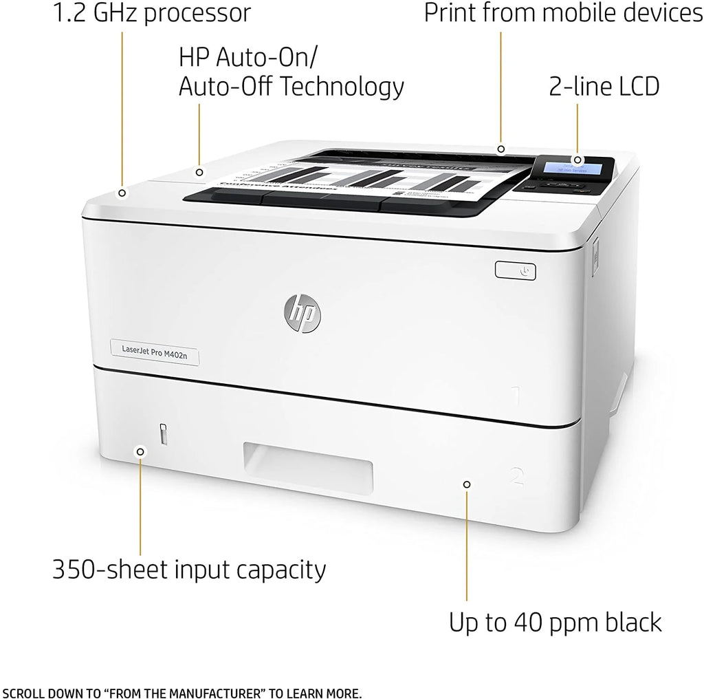 LaserJet Pro M402n Laser Printer with Built-in Ethernet S782132