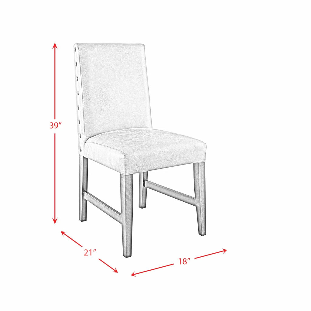 Gray Side Chair Set Z8092