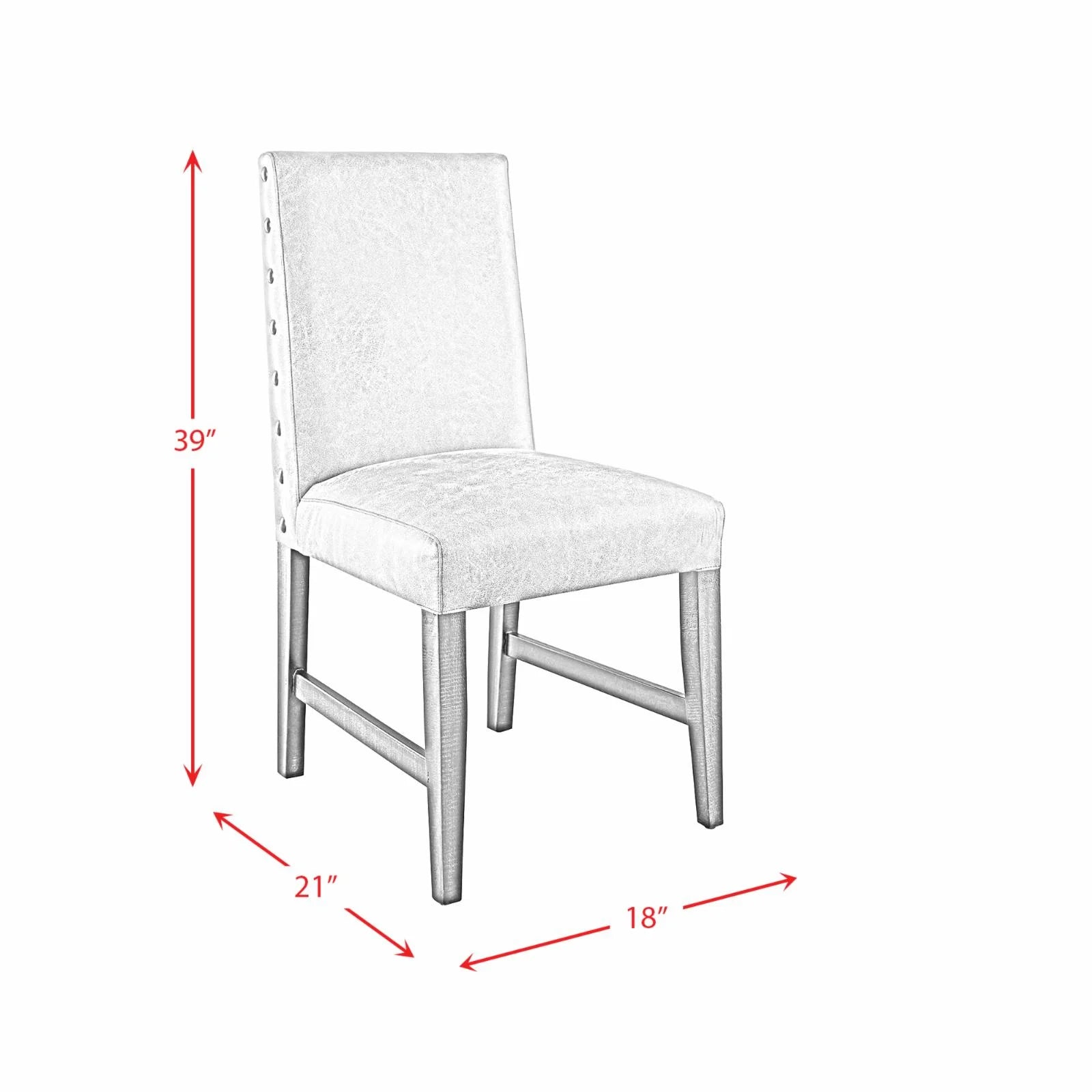 Gray Side Chair Set Z8092