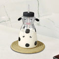 625ml High Borosilicate Glass Tumbler Cup with Lid Straw Y252568
