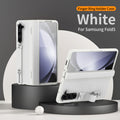 White Slim PU Leather Shockproof Case for Samsung Galaxy Z Fold5 C593395