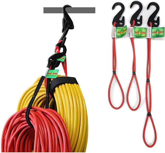 3 PK Red Bungee Cords N9303
