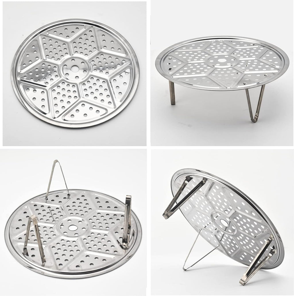 11-Inch Round Stainless Steel Steamer Rack (2 Pack) B133938