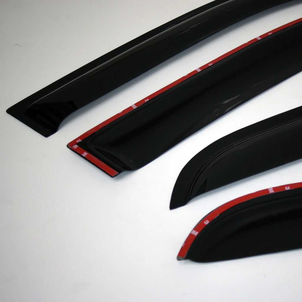 4 Pcs Dark Smoke Window Visor Deflector Rain Guard T782