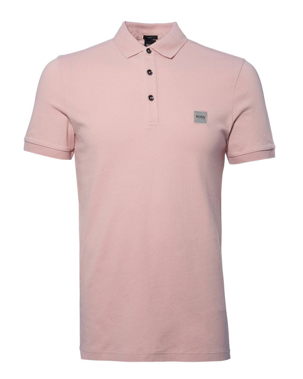 Pink Slim-Fit Piqué Polo H3108