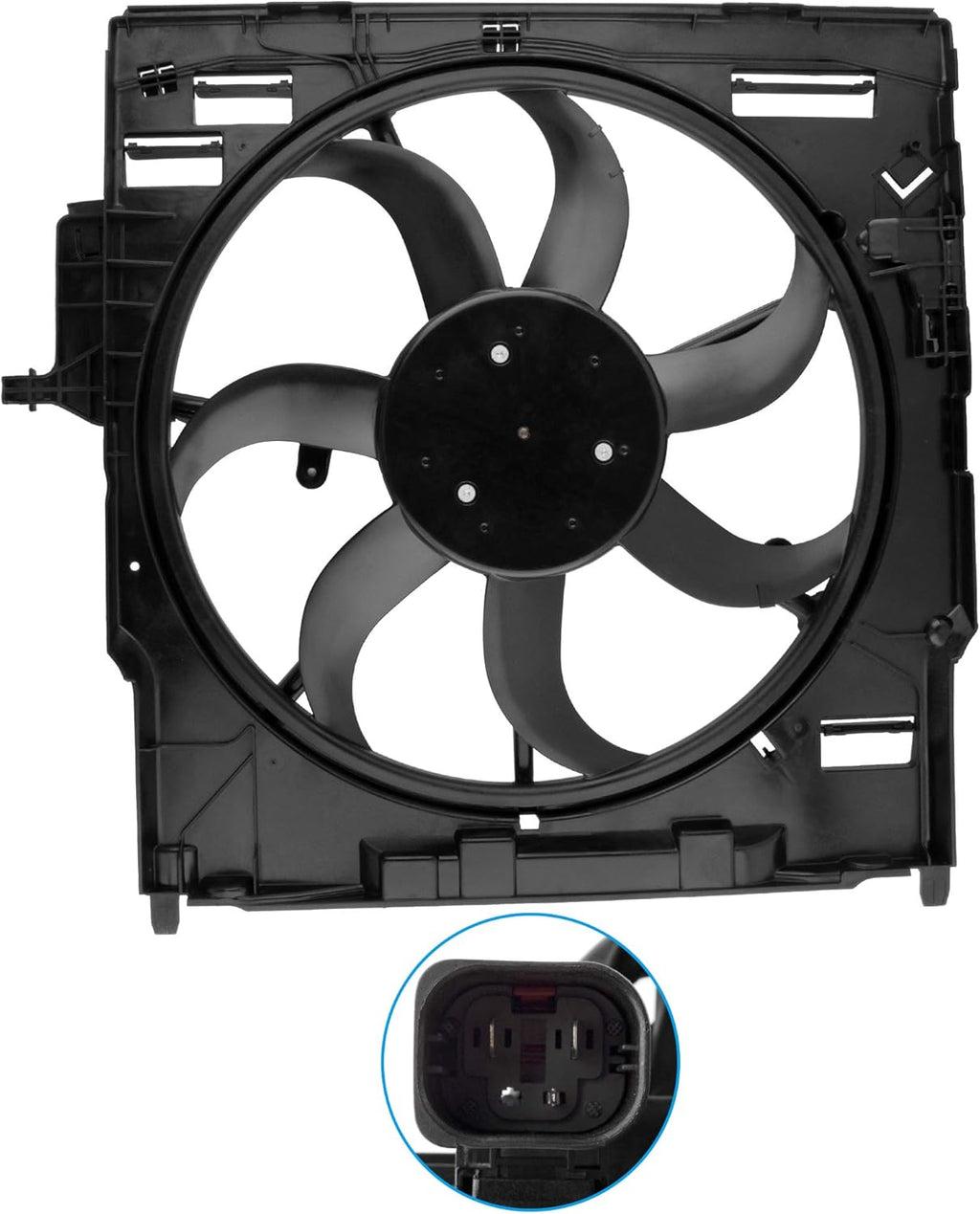 Radiator Cooling Fan Motor Assembly for 2007 2008 2009 2010 E70 X5 V844