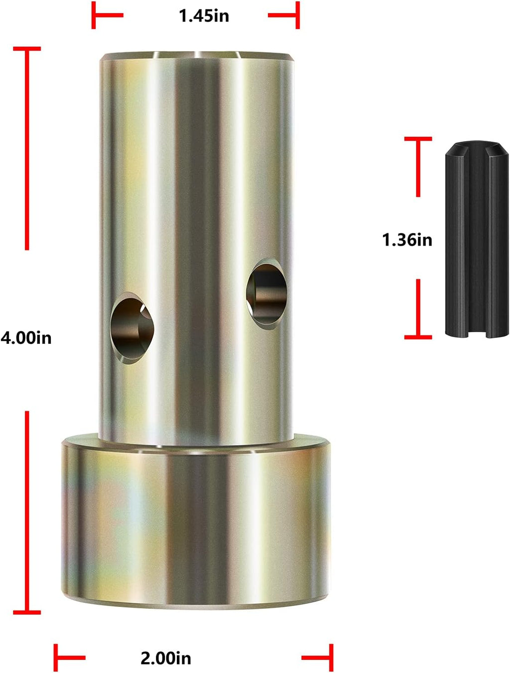 2 Pairs Cat 2 Quick Hitch Adapter Bushings Set for Category II 3-Point Tractor C1314