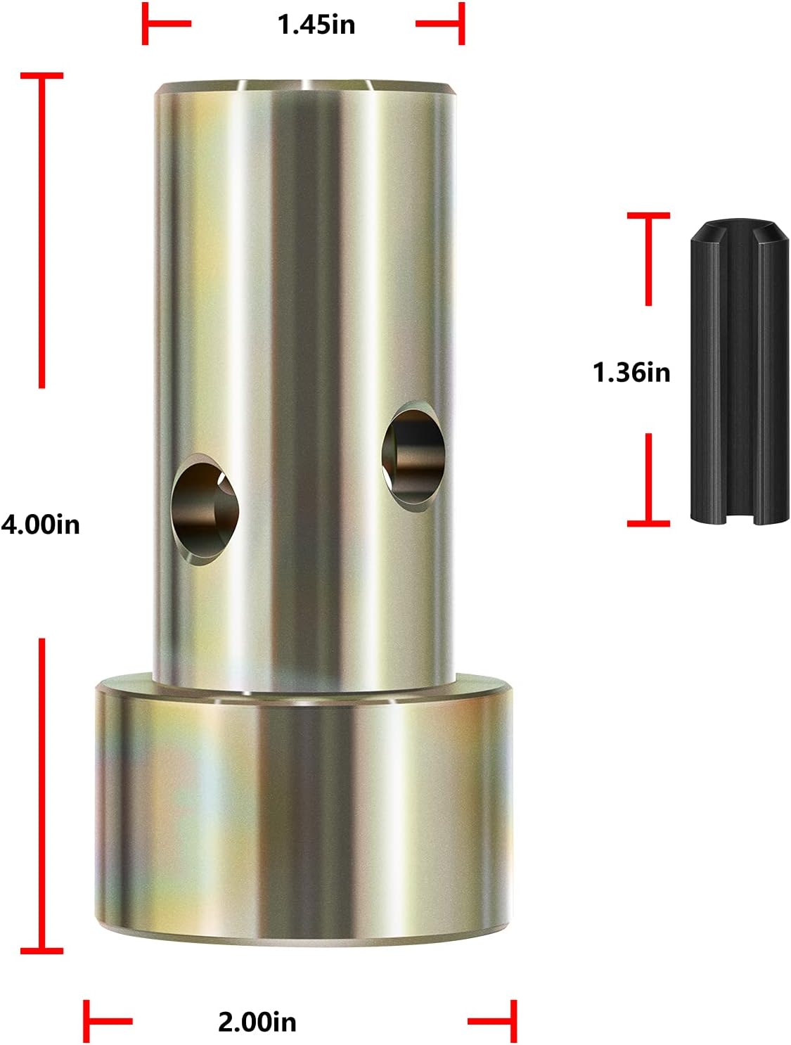 2 Pairs Cat 2 Quick Hitch Adapter Bushings Set for Category II 3-Point Tractor C1314