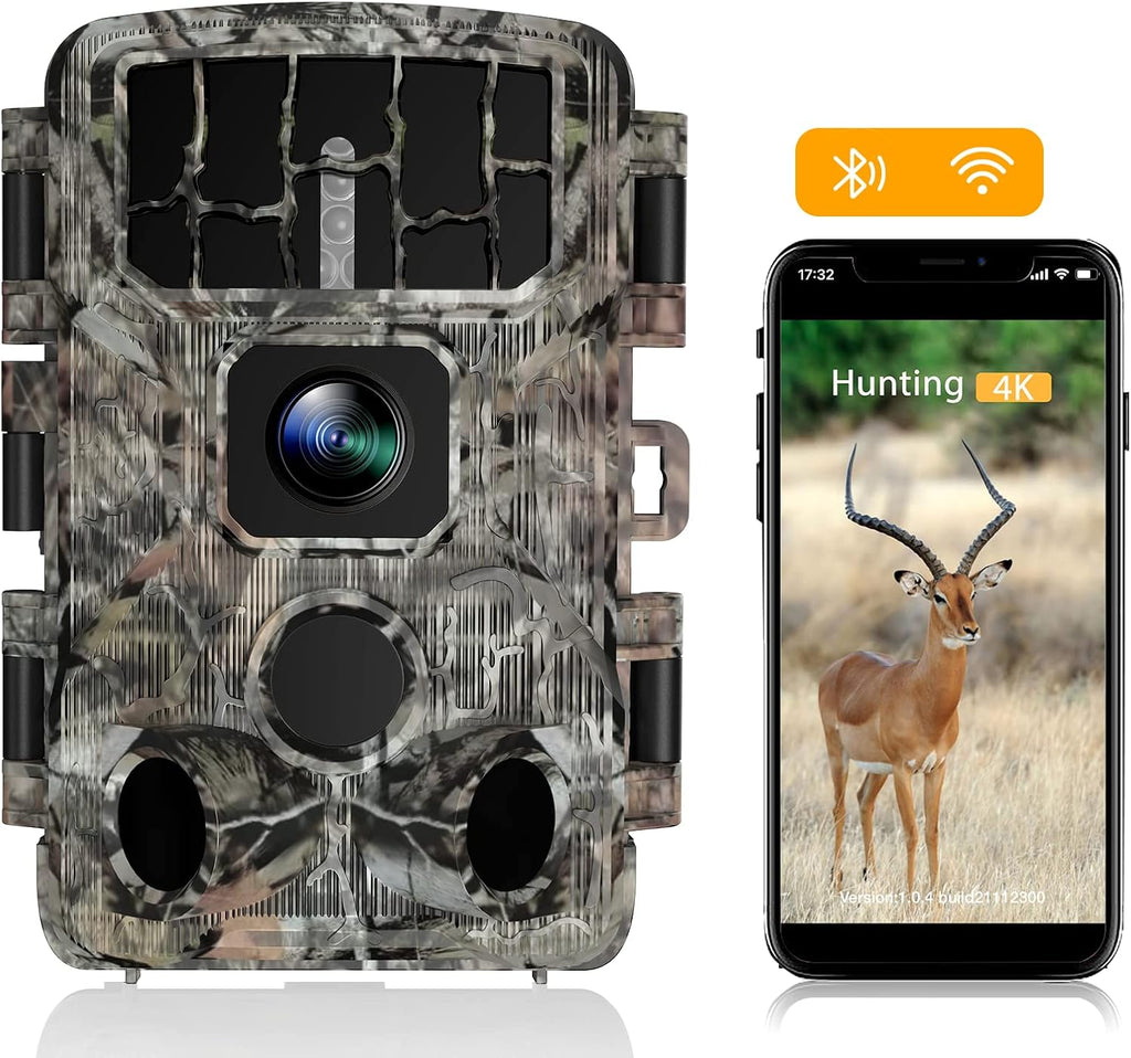 Trail Camera with 40pcs No Glow LEDs Auto-Night Vision B172