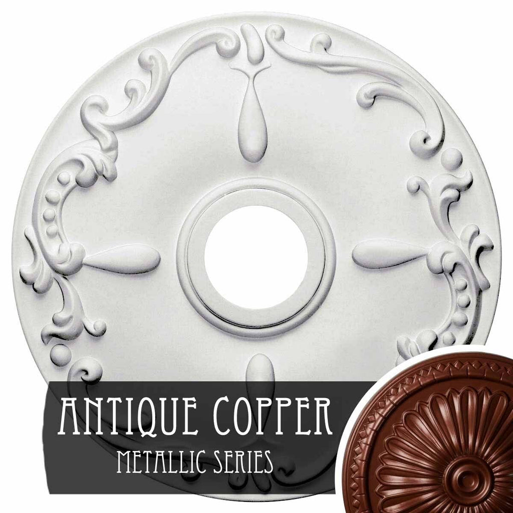 18x22OD x 3 1/2x22ID x 1 1/4x22P Ceiling Medallion N772