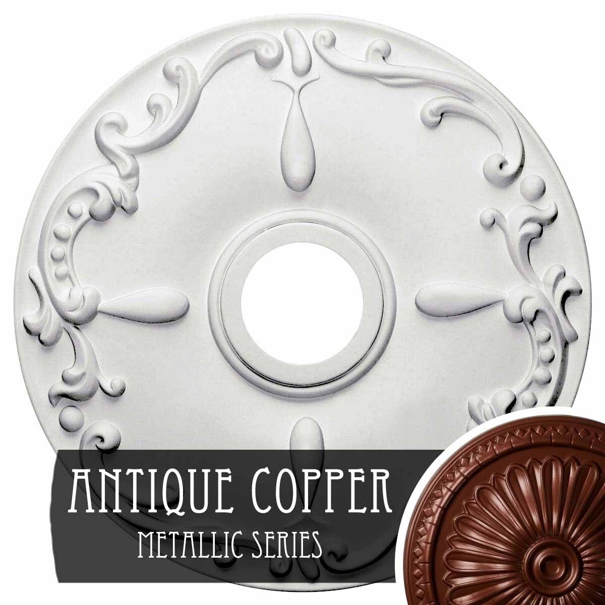18x22OD x 3 1/2x22ID x 1 1/4x22P Ceiling Medallion N772
