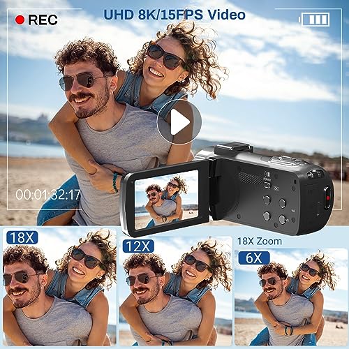 48MP 18X Digital Zoom Camcorder with IR Night Vision L918442