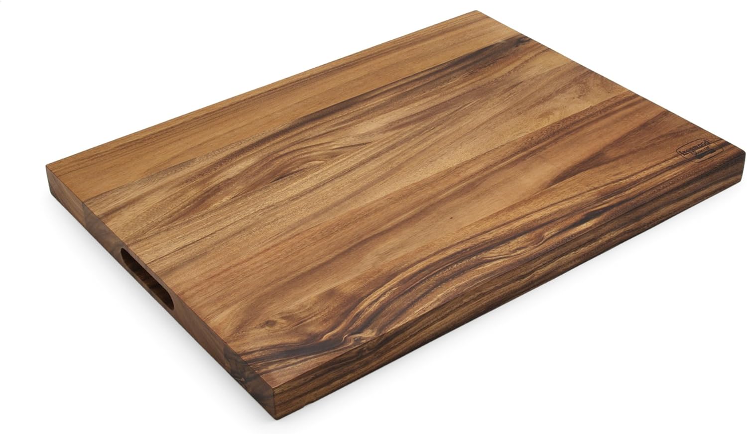 22 x 15 x 2.5 inches Acacia Wood Carving Board with Juice Channels J737