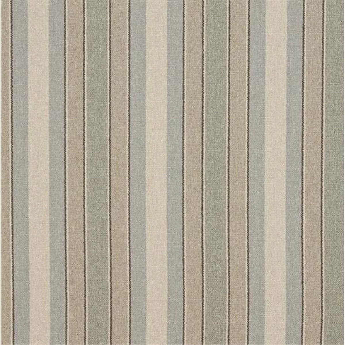 Blue Beige And Green Striped Washed Linen Woven Upholstery Fabric Z46628
