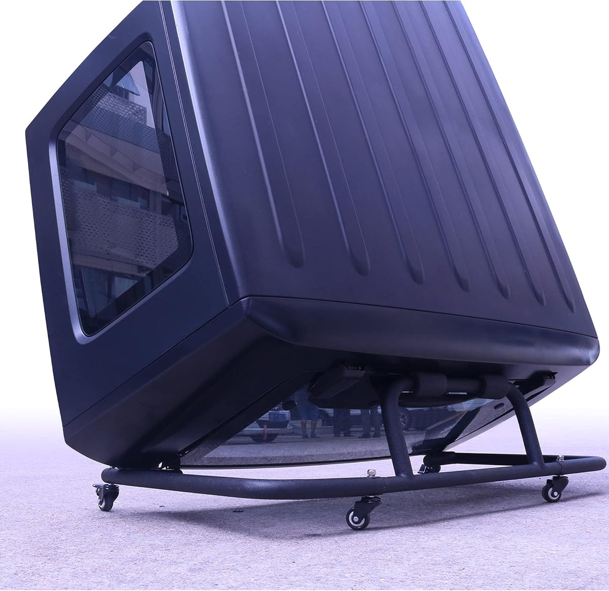 Black 52x27x14 inch Sliding Cart Rack V4361