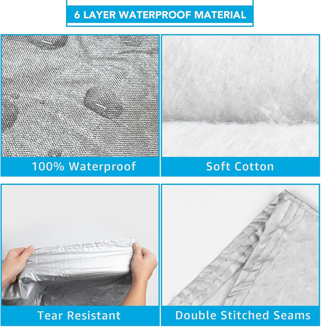 6 Layers All Weather Waterproof Outdoor Full Exterior Car Cover with Zipper M116