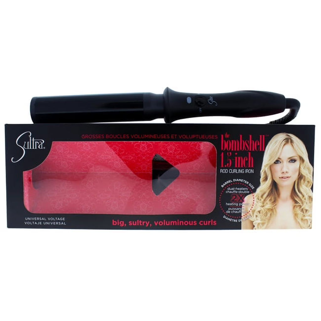 Black 1.5" Clipless Hair Curling Rod M873