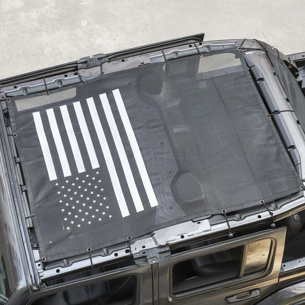 Black Sun Shade Bikini Top for Jeep Wrangler JL JLU 4-Door P658205